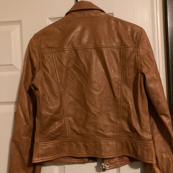 Ralph Lauren Polo Zip Front Lambskin Jacket - Picture 3 of 3
